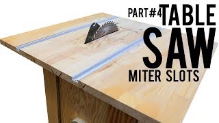 Homemade table saw (Part 4) - MITER slots using T-Tracks | ROUTER guide