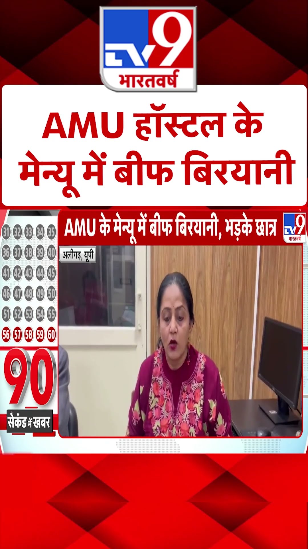 Aligarh Jama Masjid Breaking: AMU हॉस्टल के मेन्यू में बीफ बिरयानी | #ytshorts