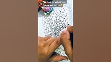 1️⃣8️⃣ ZENTANGLE | If you are exhausted,then this would help to relax & rejuvenate 🧘‍♀️#shorts#art