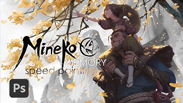 Mineko: memory - speed painting (Time-lapse)
