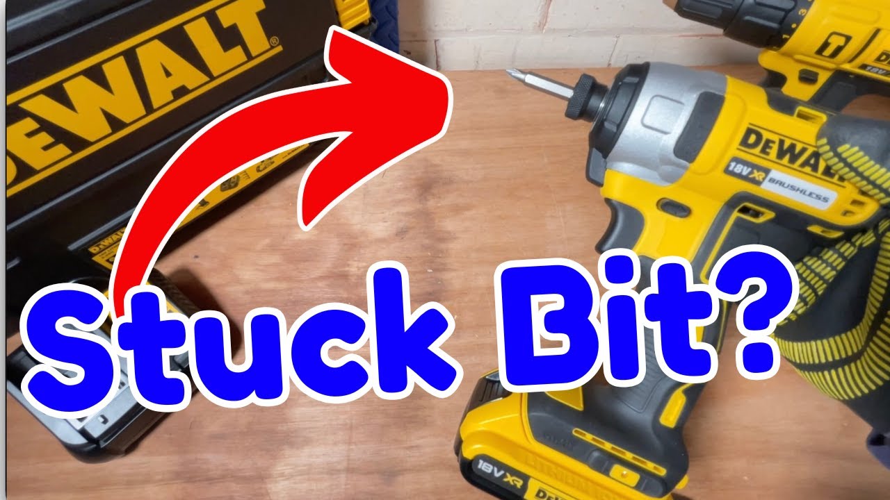 How To Remove A Stuck Bit From A DeWALT Impact Driver - YouTube
