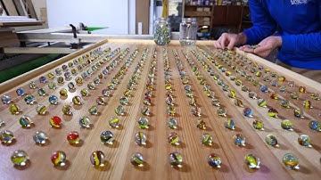 Epoxy + Hundreds of Marbles = An Unbelievable Resin Art Table