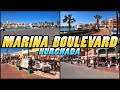 Hurghada MARINA BOULEVARD Walking Tour - Egypt (4K)