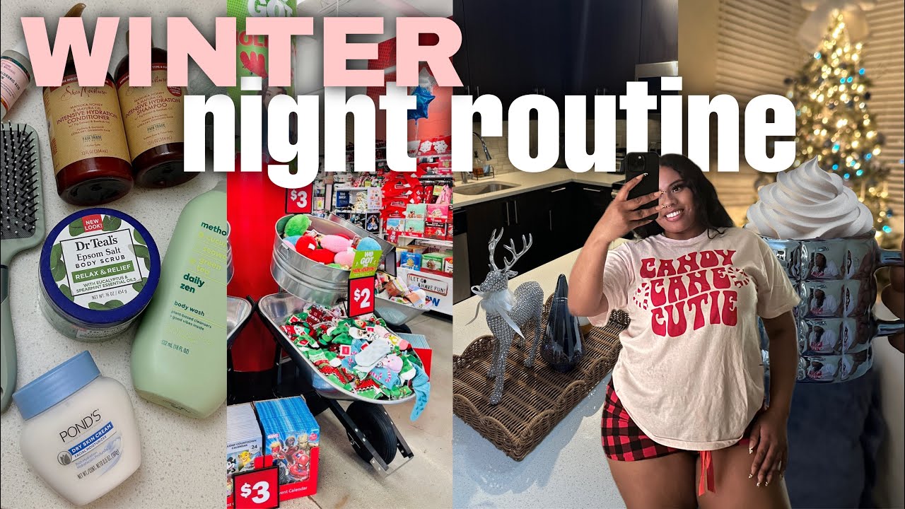 A WINTER night routine: spend a COZY night with me☕️ ️ - YouTube