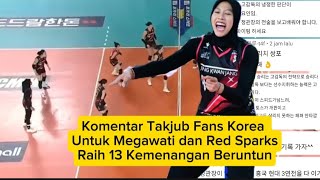 Komentar Takjub Fans Korea Untuk Megawati dan Red Sparks Raih 13 Kemenangan Beruntun