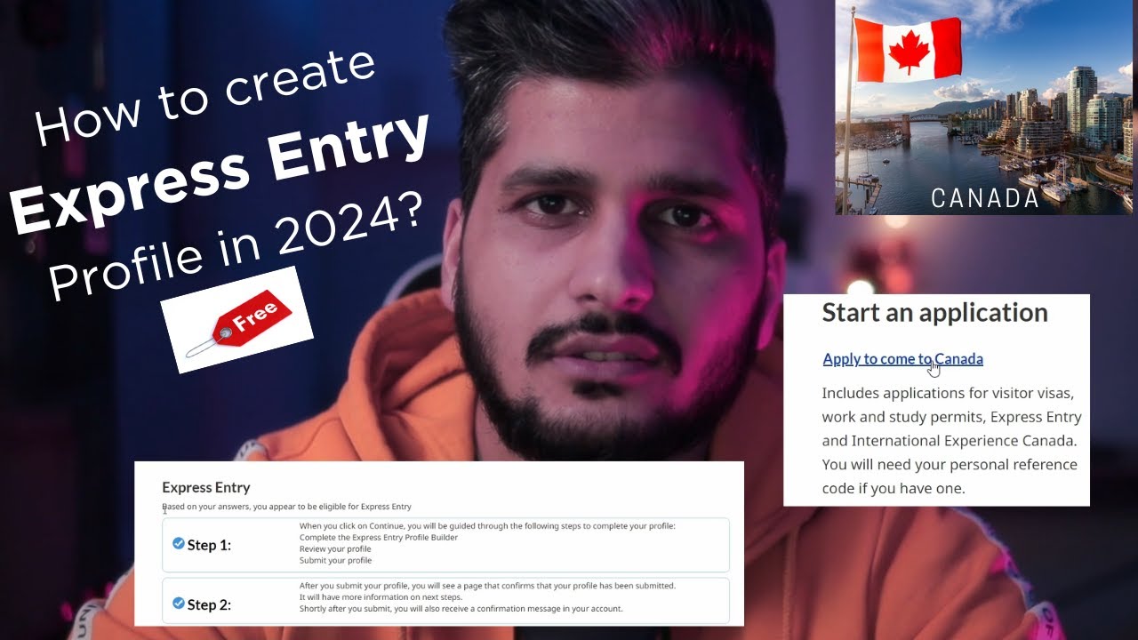 How to create express entry profile step by step process 2024