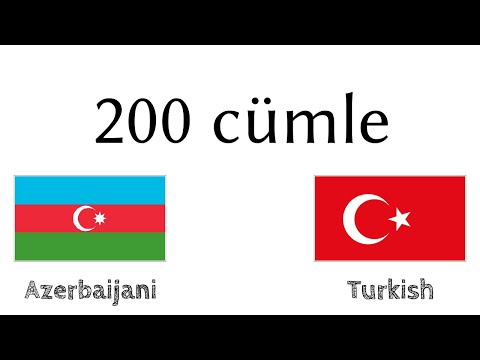 200 cümle - Azerice - Türkçe