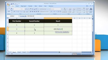 How to use the DELTA function in Excel :Tutorial