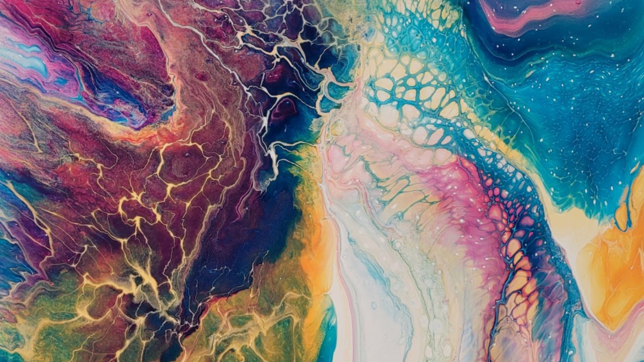 WATCH me PAINT "Cloaked in Mystery" Abstract Acrylic Painting