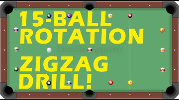 15-BALL ROTATION POOL ZIGZAG DRILL