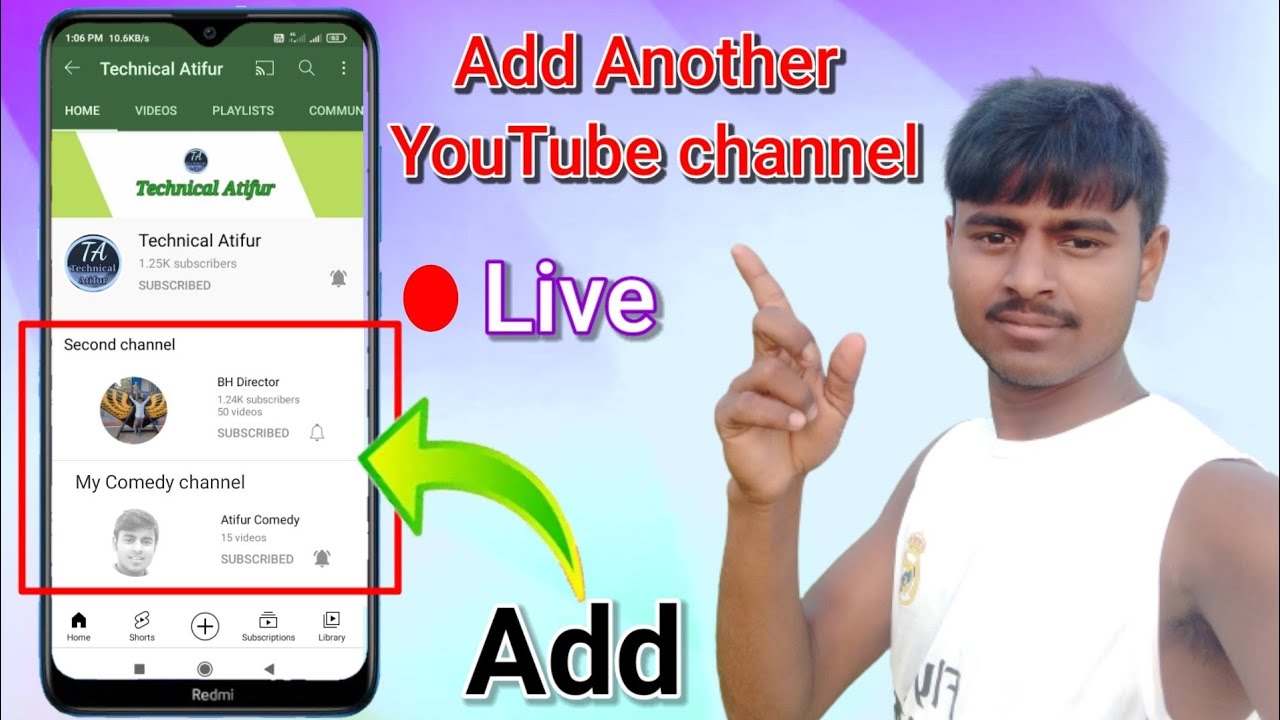 "Add channel". Main channel