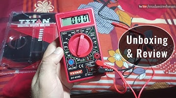 Titan DT-830D Multimeter Unboxing and Review
