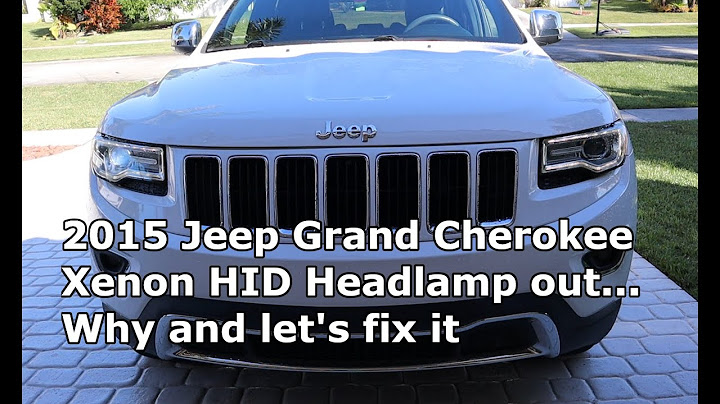 2014 jeep grand cherokee hid headlight assembly
