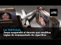 Jueza suspendió el decreto que modifica reglas de empaquetado de cigarrillos