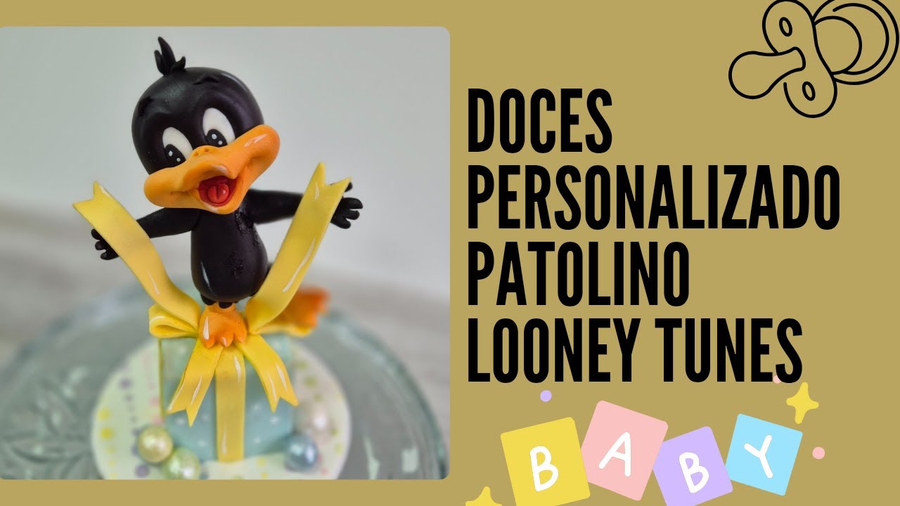 Doce personalizado Looney Tunes , modelagem Patolino . Fondant tutorial
