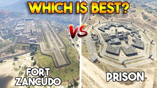 GTA 5 ONLINE : FORT ZANCUDO VS PRISON (WHICH IS BEST?)