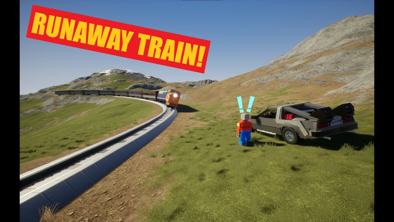 Can BOB Stop A RUNAWAY TRAIN Before DISASTER Strikes?!? (Brick Rigs Time Travel Roleplay)