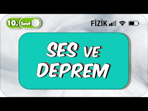 10.Sınıf Fizik Ses ve Deprem Dalgaları | Özellikleri #2023