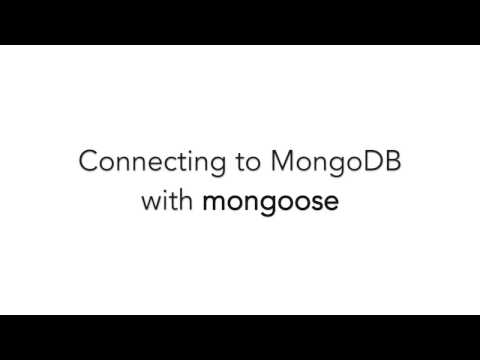 How to connect to MongoDB with mongoose