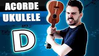 COMO FAZER Acorde D no ukulele