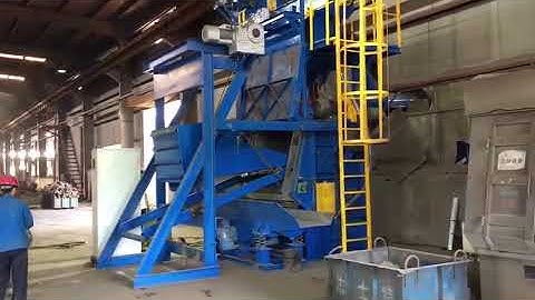automatic loading tumble belt shot blasting machine