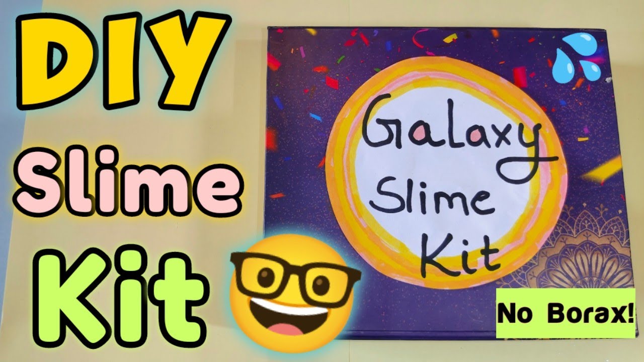 Homemade Galaxy Slime Kit twintag ayeshafiroz YouTube