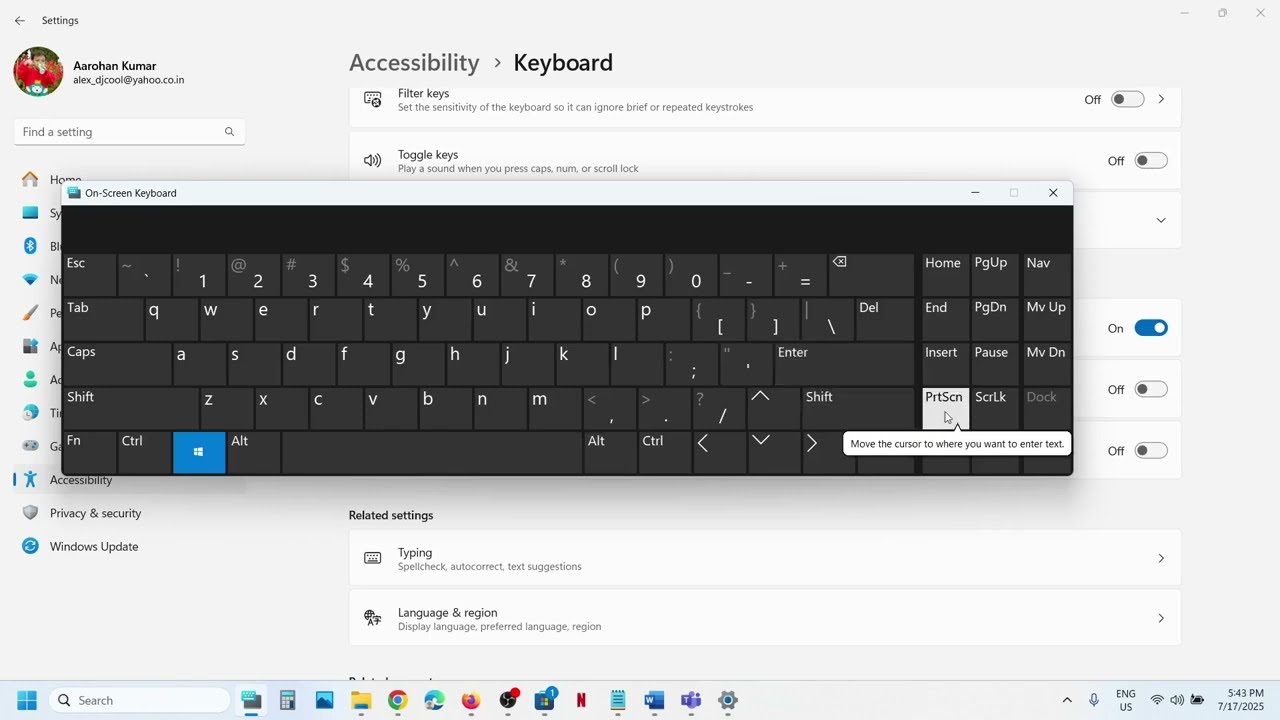 Fix Print Key (PrtScn) On The Keyboard Opens Snipping Tool Instead Of Taking Screenshot Windows 11