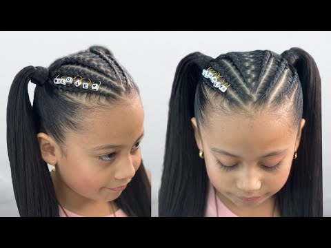 TRENZAS AFRICANAS FACILES PARA NIÑAS CON EXTENSIONES CON TECNICA CROCHET -  CROCHET BOX BRAIDS 