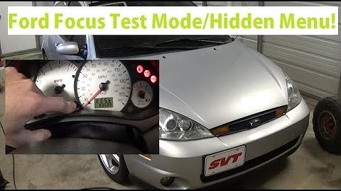 How to access hidden menu Ford Focus 1999-2007.Instrument cluster test mode, service menu!