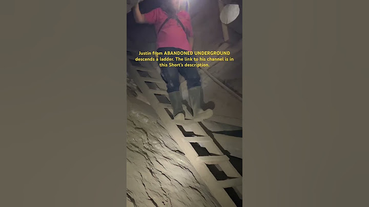 An Unusual Way to Climb Down a Ladder in an Abandoned Mine