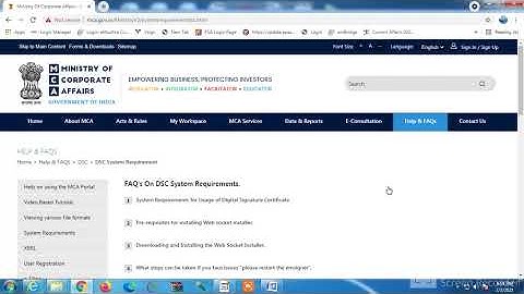 Select Certificate not working on MCA.Please start the emsigner