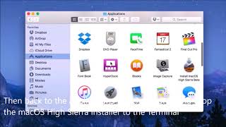 Create Bootable USB drive for Install macOS High Sierra High Sierra 2018