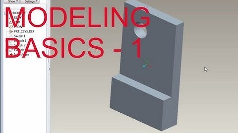 E1 Pro/Engineer Wildfire 4 - Basic Modeling 1