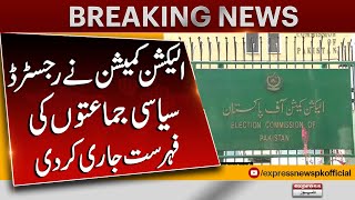 Election Commission released the list of registered political parties