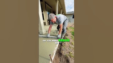 Is rebar essential for every job #concrete #construction #landscaping