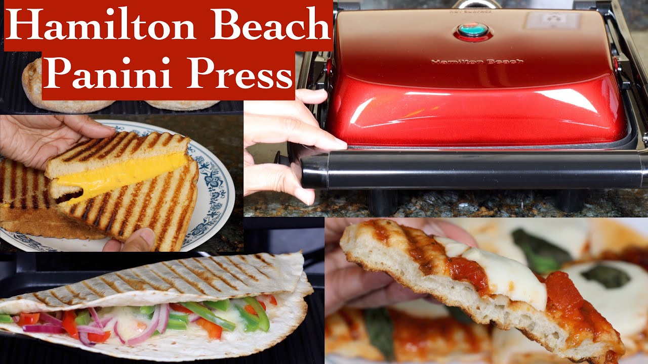 Hamilton Beach 25460Z Panini Press Gourmet Sandwich Maker Tested Works