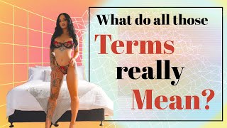 Australian escort - What do all those terms mean? PSE GFE MSOG BBBJ