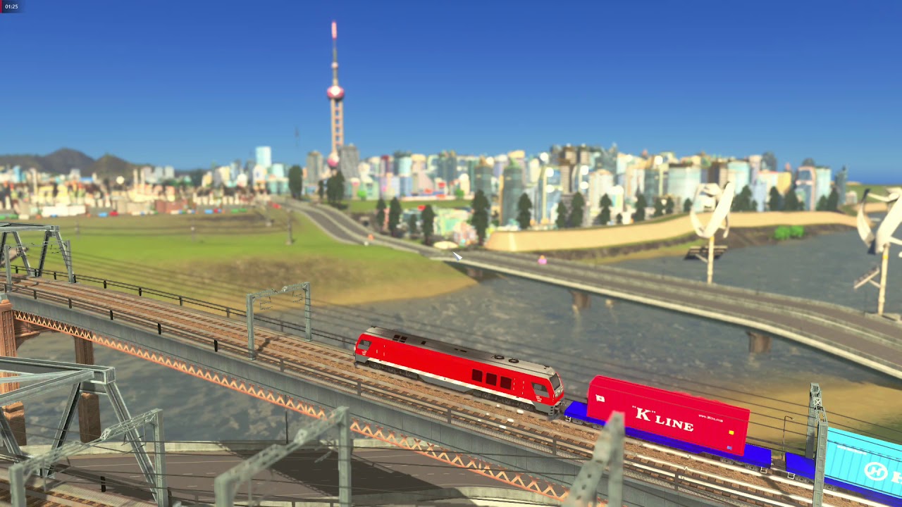 [Cities Skyline] Freight rail transport YouTube