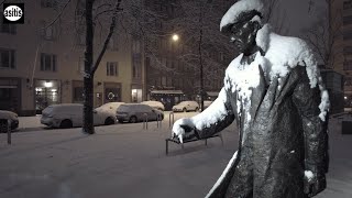 Relaxing Snowfall in Helsinki Finland ❄️🌨☃️Early Morning Walk in the City Center (11 Feb 2023)