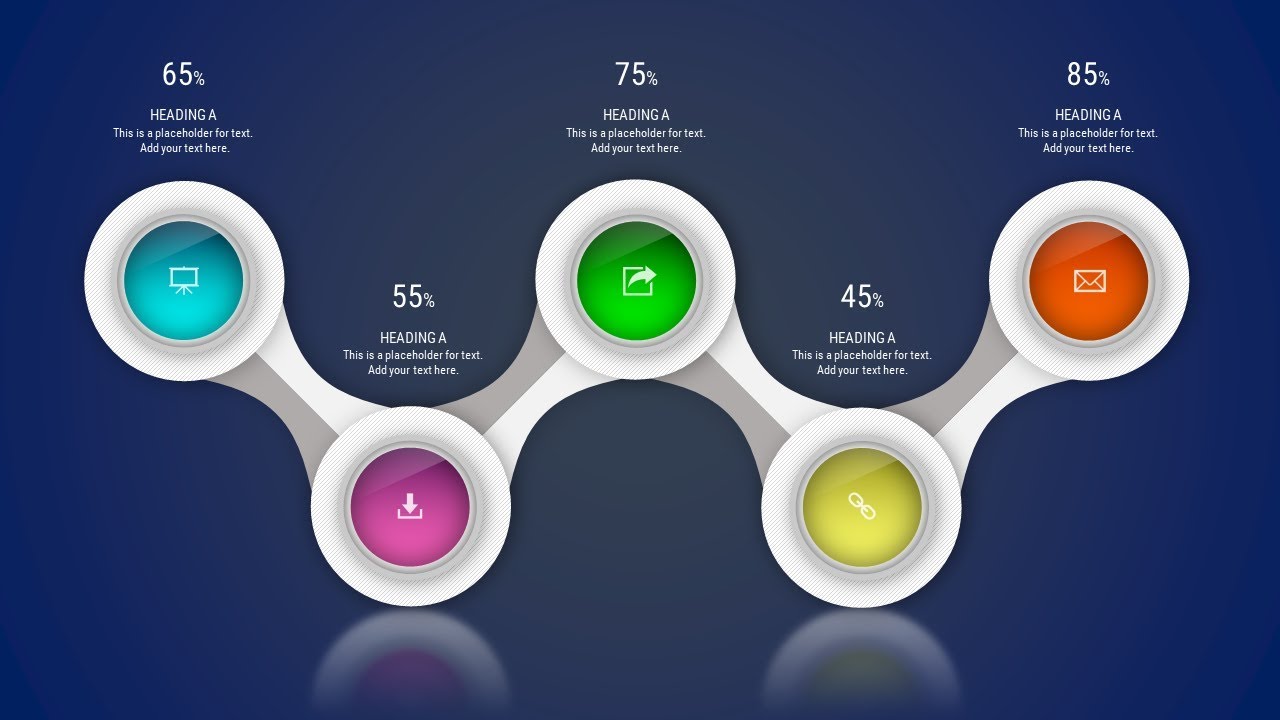 How To #Design #Chained #Timeline #Infographicf in Microsoft Office ...