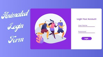 How to design Animated Login Form | How To Create Login Form In HTML and CSS | Source Code