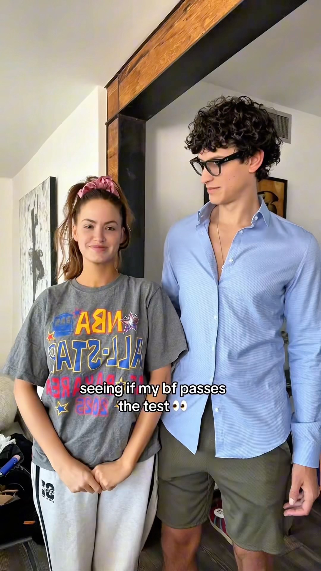 He leaves for a week so you won’t have to watch more cringy couple content ?