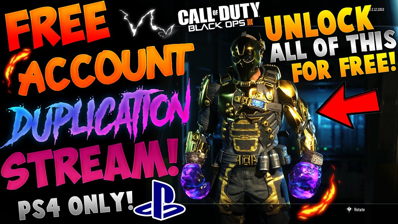 DUPLICATING* SUBSCRIBERS ACCOUNTS FOR FREE ON BO3! FREE DARK