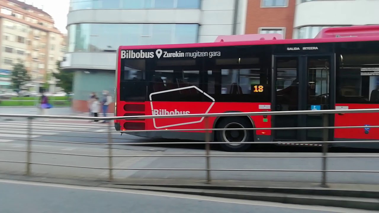 Bilbobus man volvo B7L hispano habit N 1111 en línea 18