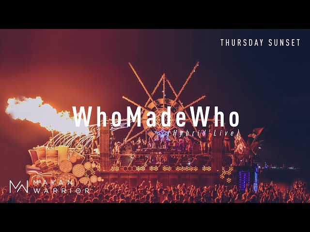 WhoMadeWho live at Mayan Warrior, Burning Man, 2019 class=