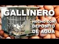 🐓🐓  Gallinero 🐔 casero portátil hecho con depósito de agua
