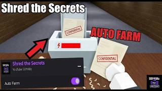 Shred The Secrets Script Auto Farm, Afk Farm All Rooms