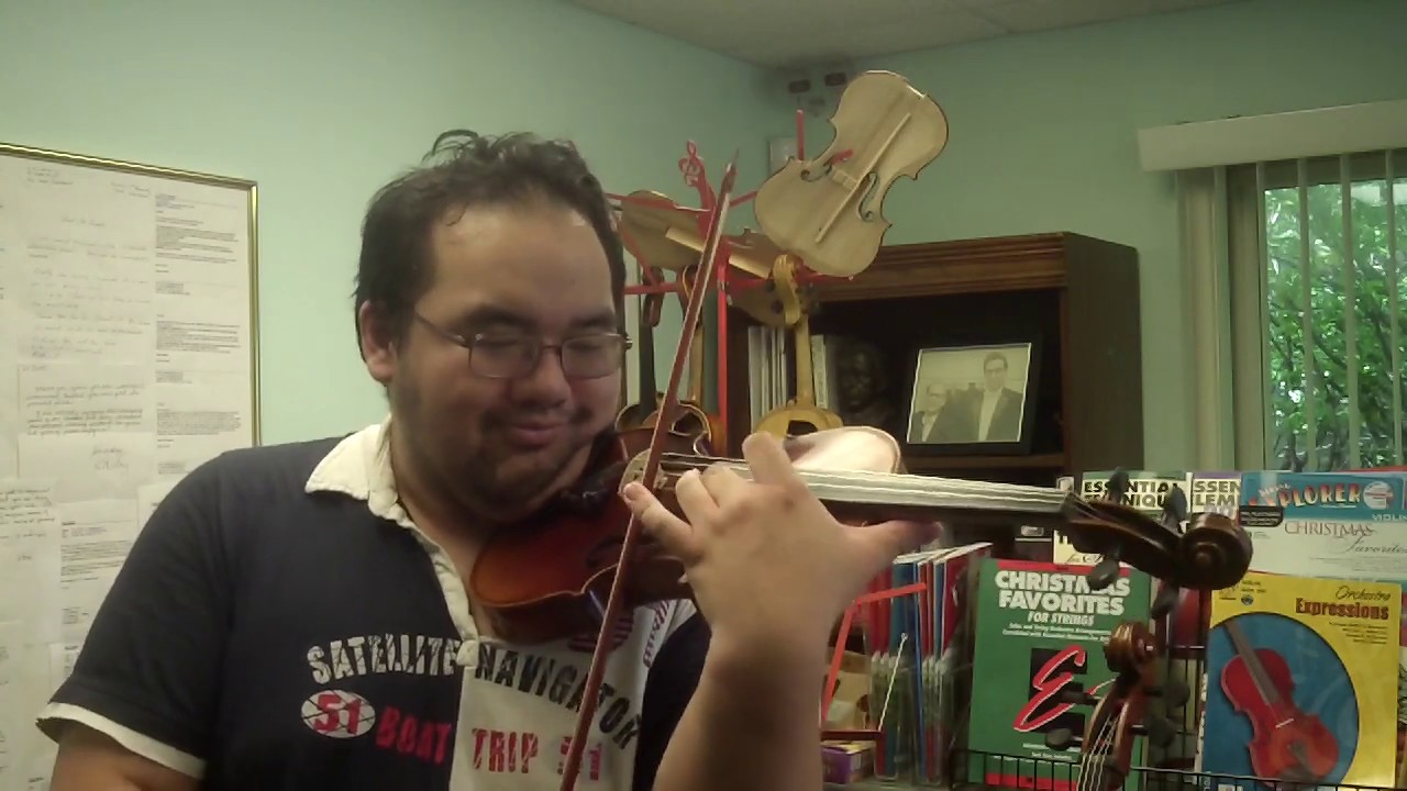 Peter Zaret & Sons Violins Algernon Lee Demonstrating an E. Martin