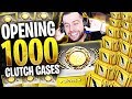 CS:GO 1000 x CLUTCH CASE - GLOVE UNBOXING *Not Clickbait*