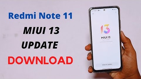 Redmi Note 11 MIUI 13 UPDATE DOWNLOAD 😀